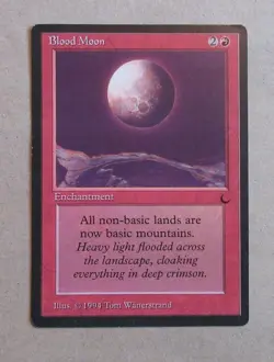 MTG BLOOD MOON, THE DARK, VERY FINE - Image 1