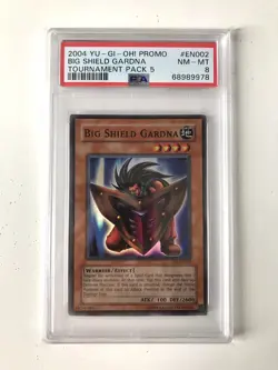 YuGiOh Big Shield Gardna TP5-EN002 PSA 8 Super Rare - Image 1