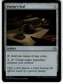 Patriar's Seal Commander Legends: Battle for Baldur's Gate Foil MTG NM - Image 1