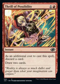 1x Thrill of Possibility NM-Mint, English Jumpstart 2022 MTG Magic - Image 1