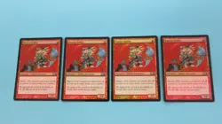 4x FOIL RAGING GOBLIN M10 CORE SET 2010 MAGIC THE GATHERING MTG NM / UNPLAYED - Image 1