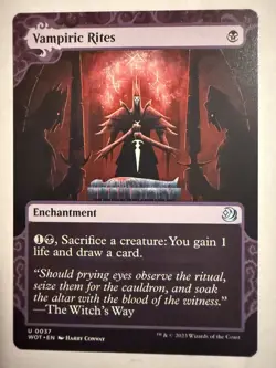 Vampiric Rites (037) Wilds of Eldraine: Enchanting Tales WOT MTG Magic - Image 1