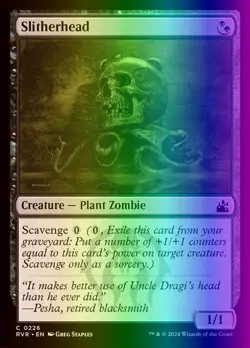 MTG Magic the Gathering Slitherhead (226/497) Ravnica Remastered NM FOIL - Image 1