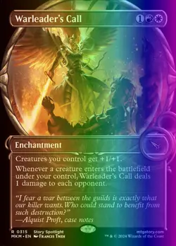MTG Warleader's Call (315/462) Murders at Karlov Manor LP FOIL - Image 1