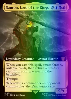 Sauron, Lord of the Rings (92/597) LTC LP FOIL - Image 1