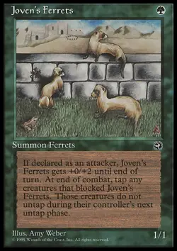 MTG Magic the Gathering Joven's Ferrets (89/140) Homelands LP - Image 1