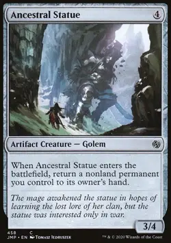 MTG Magic the Gathering Ancestral Statue (458/496) Jumpstart LP - Image 1