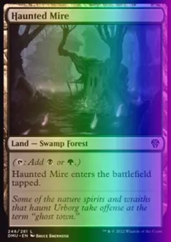 MTG Magic the Gathering Haunted Mire (248/552) Dominaria United LP FOIL - Image 1
