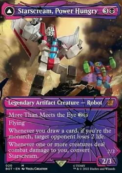 MTG Magic the Gathering Starscream, Power Hungry (20/60) Transformers NM - Image 1