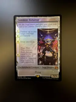 MTG Final Fantasy English Summon: Bahamut 0001 Foil - Image 1
