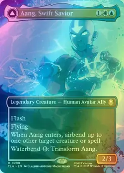 Aang, Swift Savior - Borderless Foil - Avatar: The Last Airbender - TLA R 0298 - Image 1