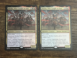 2x Alesha, Who Laughs at Fate - 1 foil; 1 regular -Foundations (FDN) - EN R 0115 - Image 1