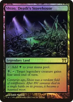 Magic MTG Champions of Kamigawa Shizo, Death's Storehouse FOIL NEAR MINT NM - Image 1