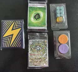 Pokemon TCG Surging Sparks ETB Card Sleeves Dice PROMO Card - No Pack - Image 1