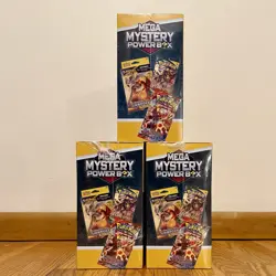 NEW! 3X POKEMON 2025 MEGA MYSTERY POWER BOX MEIJER EXCLUSIVE - SEALED - Image 2