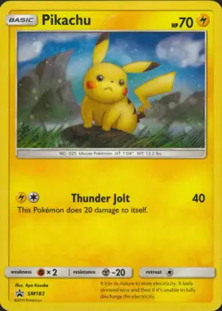 Pikachu - SM183 Holo Promo SM Promos Pokemon Card LP - Image 1