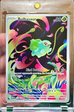 2025 Pokemon Mega Evolution Bulbasaur 133/132 Illustration Rare Pack Fresh MINT - Image 1