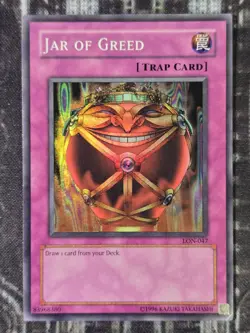 JAR OF GREED - Labyrinth Of Nightmare - Super Rare NM Near Mint LON-047 - Image 1