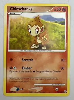 Chimchar Pokemon TCG - Diamond and Pearl - 76/130 - Non Holo - NM/LP - Image 1