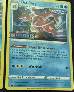 Pokemon Brilliant Stars Octillery TG03/TG30 Battle Styles Stamped Promo SWSH089 - Image 4