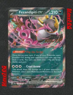 Fezandipiti EX 038/064 SV Shrouded Fable Holo Double Rare Pokemon TCG NM/Mint - Image 1