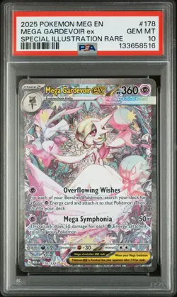 2025 POKEMON MEG EN-MEGA EVOLUTION #178 MEGA GARDEVOIR EX PSA 10 - Image 1