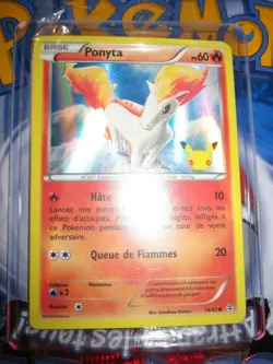 POKEMON NEUF PROMO PONYTA 14/83 FRENCH MINT HOLOFOIL SEALED STAMPED GENERATION - Image 1