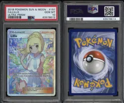 2018 POKEMON SUN & MOON ULTRA PRISM #151 FULL ART/LILLIE PSA 10 - Image 3
