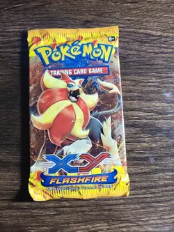 Pokemon 2014 XY Flashfire Sealed Booster Pack Pyroar Artwork - Image 1