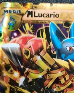 Pokemon TCG Mega Lucario EX Secret Rare Holo XY Furious Fists Near Mint 113/111 - Image 2