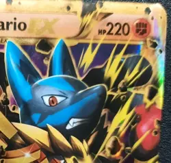 Pokemon TCG Mega Lucario EX Secret Rare Holo XY Furious Fists Near Mint 113/111 - Image 3