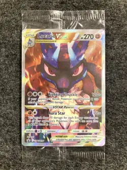 SEALED Lucario VStar SWSH291 Crown Zenith ETB Black Star Promo Pokemon TCG - Image 1