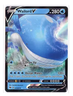 Wailord V 13/73 Ultra Rare Holo Champion's Path Pokemon TCG - Image 1