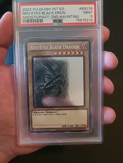 Red Eyes Black Dragon Ghost Rare 1st edition GFP2-EN176 PSA 9 - Image 1