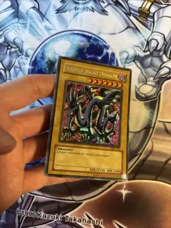 (13) Yugioh Serpent Night Dragon MRL-103 Secret Unlimited Reverse Foil Error LP - Image 3