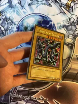 (13) Yugioh Serpent Night Dragon MRL-103 Secret Unlimited Reverse Foil Error LP - Image 5