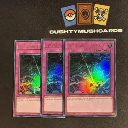 YUGIOH NETWORK TRAP HOLE ULTRA RARE FLOD-EN076 1ST EDITION X3 - Image 1