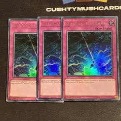 YUGIOH NETWORK TRAP HOLE ULTRA RARE FLOD-EN076 1ST EDITION X3 - Image 2