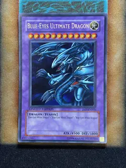 Yugioh Blue-Eyes Ultimate Dragon JMP-EN005 Secret Rare Limited Edition MP - Image 1