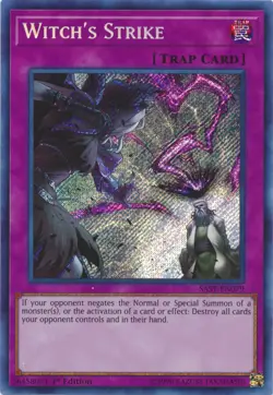 Yugioh! LP Witch's Strike - SAST-EN079 - Secret Rare - 1st Edition Lightly Playe - Image 1