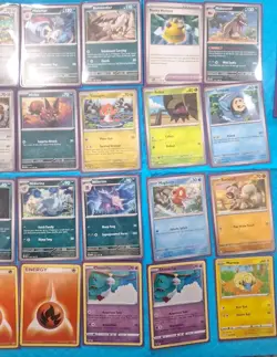 Pokemon Lot Of 86 Cards In Protective Sleeves Poliwrath Sableye Meowth Dusclops - Image 4
