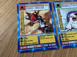 DIGIMON 7 Card Swedish Promo Set Bandai Played - Image 5