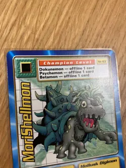 DIGIMON ST-93 MoriShellmon Swedish Promo Card TCG Rare Bandai LP - Image 4