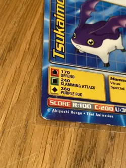 DIGIMON ST-90 Tsukaimon Swedish Promo Card TCG Rare Bandai Played - Image 2