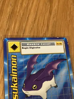 DIGIMON ST-90 Tsukaimon Swedish Promo Card TCG Rare Bandai Played - Image 4