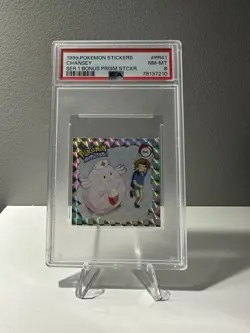 Pokemon 99 Vintage Artbox Sticker Chansey PR41 - Holographic PSA8 w/4 Cards - Image 1