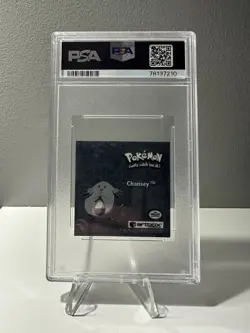 Pokemon 99 Vintage Artbox Sticker Chansey PR41 - Holographic PSA8 w/4 Cards - Image 2