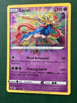 POKEMON 2020 - ZACIAN 082/185 - VIVID VOLTAGE - ENGLISH - AMAZING RARE CARD - Image 2