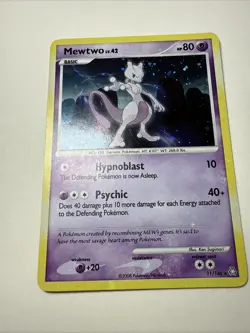 Pokemon Mewtwo TCG Legends Awakened Holo Rare Card 11/146 2008 - Image 1