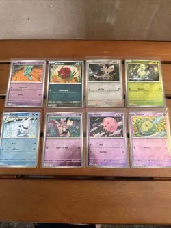 Pokemon Master Ball Pattern Lot of 8 White Flare Black Bolt Pokemon Card Game NM - Image 1